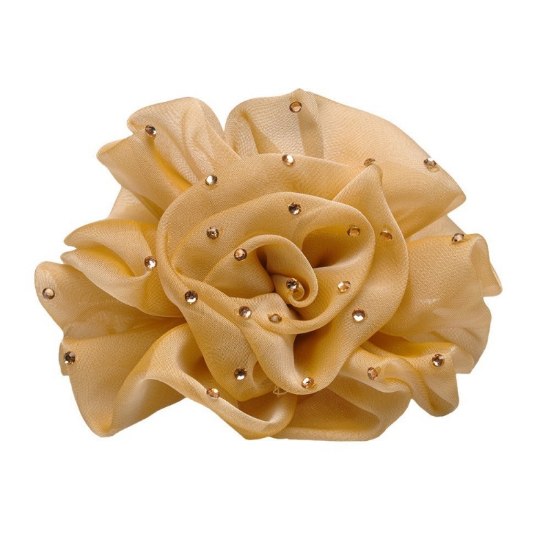 Резинка для волос шифоновая объемная с бантиком (4166) вариант 04