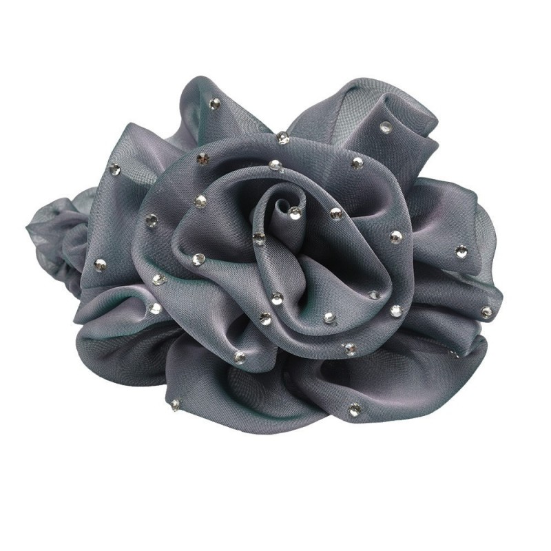 Резинка для волос шифоновая объемная с бантиком (4166) вариант 06