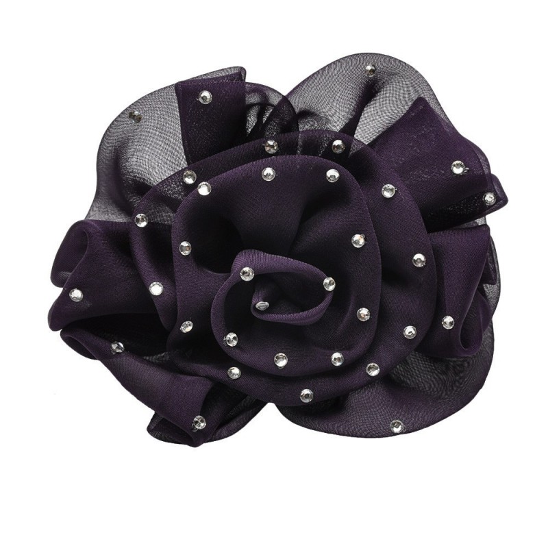 Резинка для волос шифоновая объемная с бантиком (4166) вариант 07