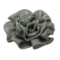 Резинка для волос шифоновая объемная с бантиком (4166) вариант 09