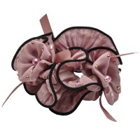 Резинка для волос шифоновая объемная с бантиком (4177) вариант 07