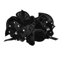 Резинка для волос шифоновая объемная с бантиком (4177) вариант 08