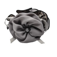 Резинка для волос шифоновая объемная с бантиком (7096) вариант 02