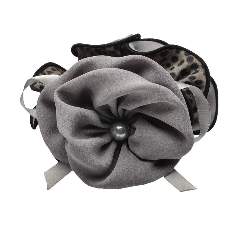 Резинка для волос шифоновая объемная с бантиком (7096) вариант 02