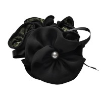 Резинка для волос шифоновая объемная с бантиком (7096) вариант 03