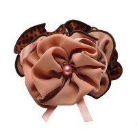 Резинка для волос шифоновая объемная с бантиком (7096) вариант 06