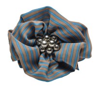 Резинка для волос шифоновая объемная с бантиком (7097) вариант 03