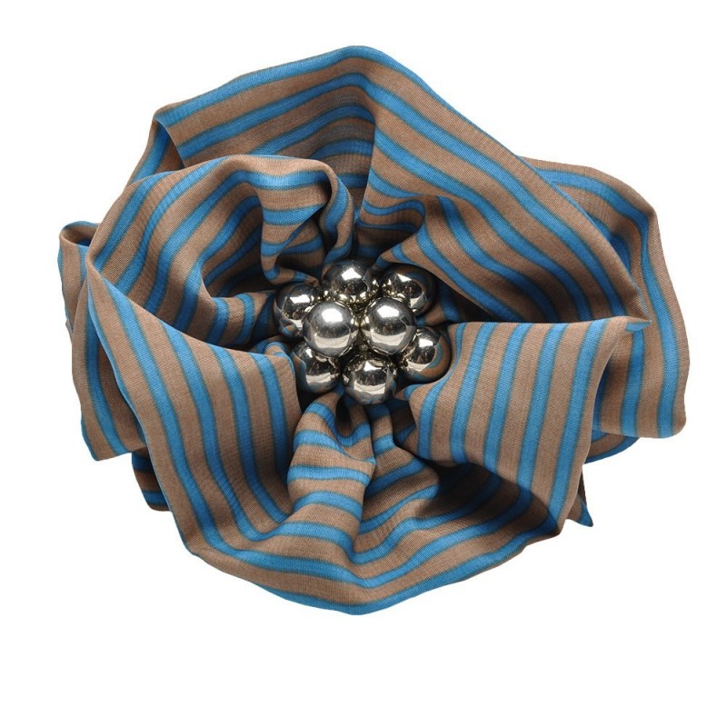 Резинка для волос шифоновая объемная с бантиком (7097) вариант 03