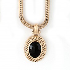 Подвеска на шею с кулоном золотистая (7556)