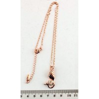 Подвеска на шею с кулоном золотистая (6595)