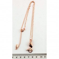 Подвеска на шею с кулоном золотистая (6595)