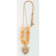 Подвеска на шею с кулоном золотистая (8632)