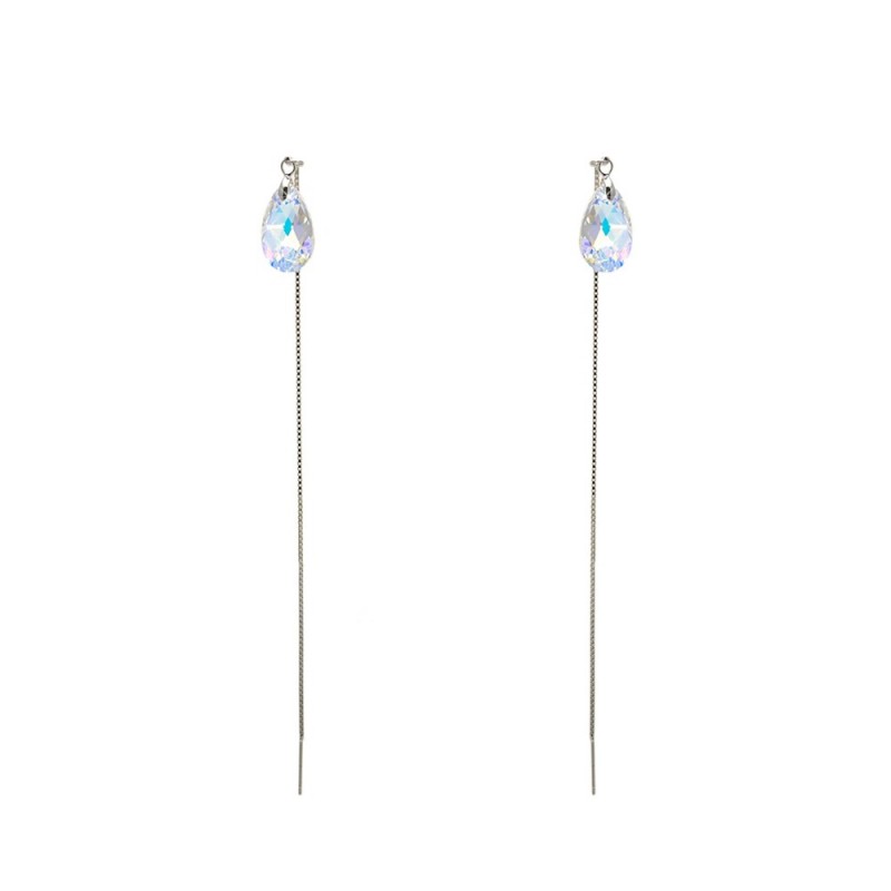 Серьги с камнями сваровски 14450