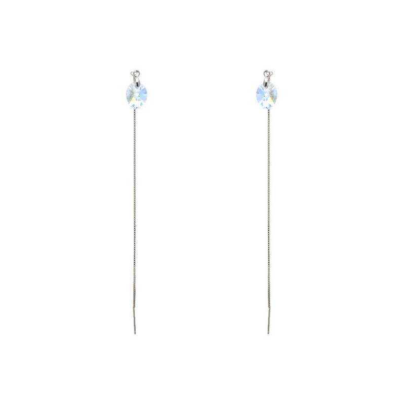 Серьги с камнями сваровски 14451