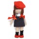 Вязаная игрушка амигуруми Девочка в красной шапке 30см (27917)