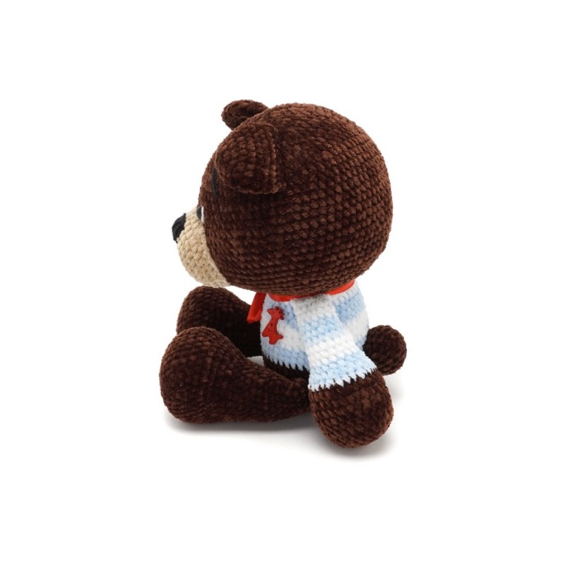 Вязаная игрушка амигуруми Мишка плюшевый 30см коричневый (27924)