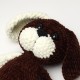 Вязаная игрушка амигуруми Собачка плюшевая 33см коричневая (28150)