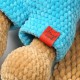Вязаная игрушка амигуруми Зайка плюшевый в комбинезоне 30см коричневый (28326)