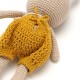 Вязаная игрушка амигуруми Зайка с морковкой 27см бежевый (29146)