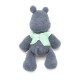 Вязаная игрушка амигуруми Носорог 35см серый (29150)