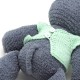 Вязаная игрушка амигуруми Носорог 35см серый (29150)