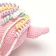 Вязаная игрушка амигуруми Единорог плюшевый 44см розовый (29152)