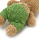 Вязаная игрушка амигуруми Мишка плюшевый в комбинезоне 24см коричневый (29383)