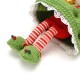 Вязаная игрушка амигуруми Девочка Эльф в красной шапке 40см (29710)