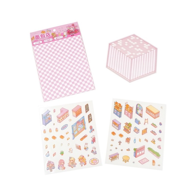 Набор 3D-наклеек румбоксов Магазин выпечки (30793)