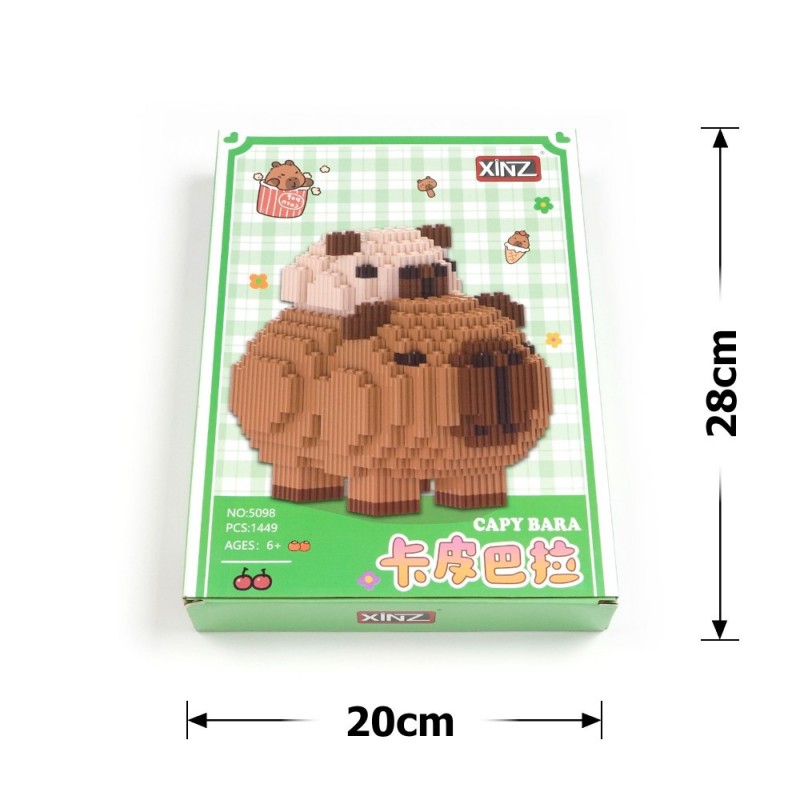 Конструктор наноблоки Капибара (30920) вариант 02