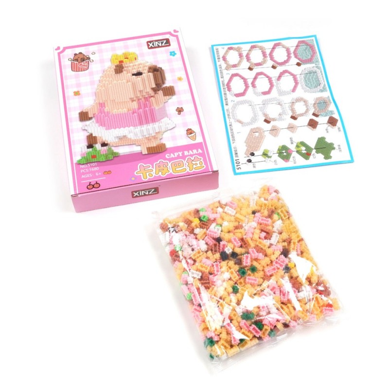 Конструктор наноблоки Капибара (30920) вариант 05