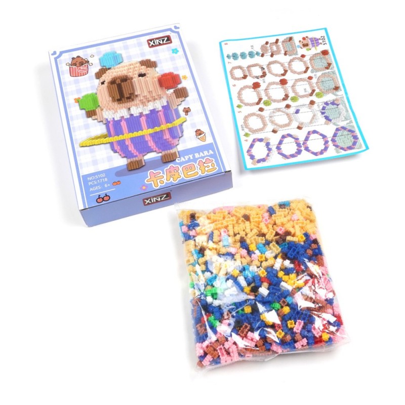 Конструктор наноблоки Капибара (30920) вариант 06