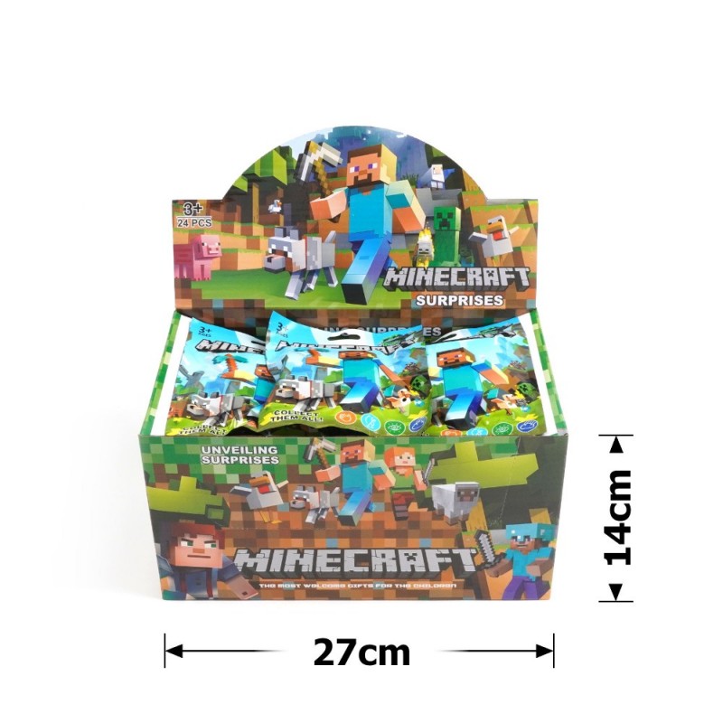 Набор брелоков-сюрпризов Майнкрафт 24шт (30769)