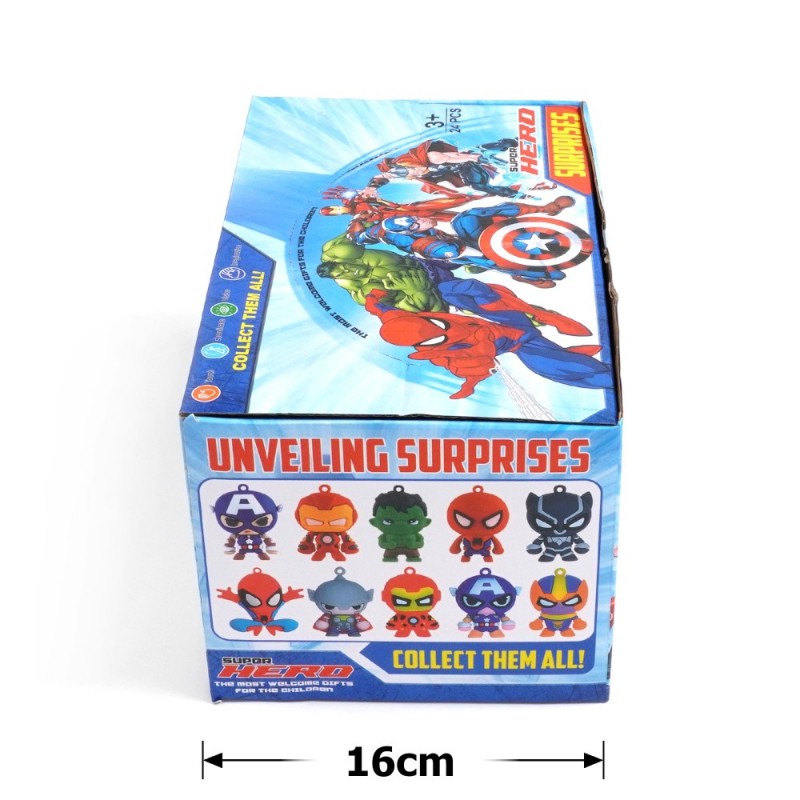 Набор брелоков-сюрпризов Супергерои 24шт (30773)