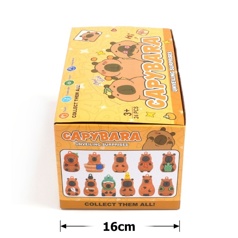 Набор брелоков-сюрпризов Капибара 24шт (30775)