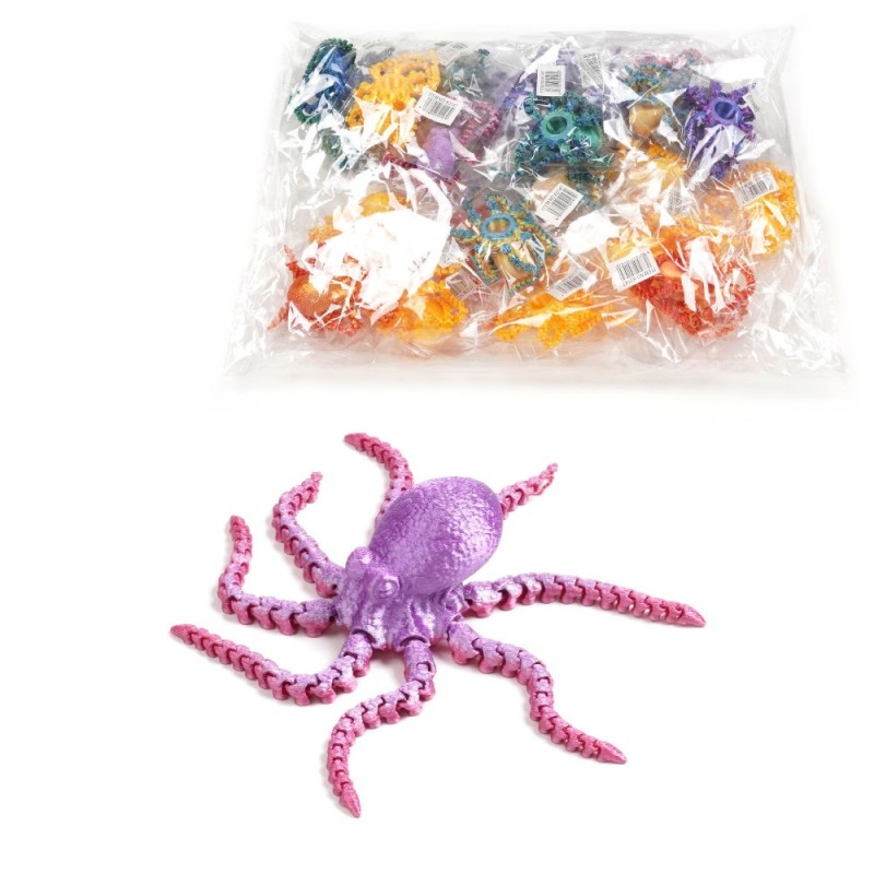 Набор 3д антистресс игрушек Осьминог 15см (30782)