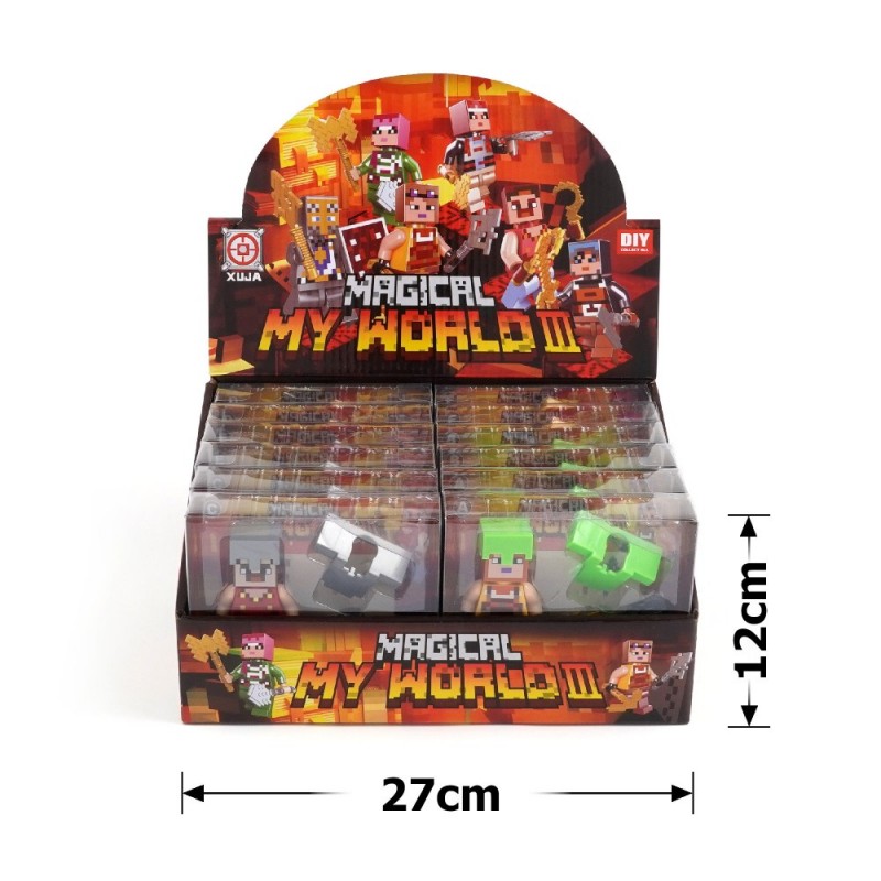Набор фигурок-конструкторов Майнкрафт 12шт (30869)