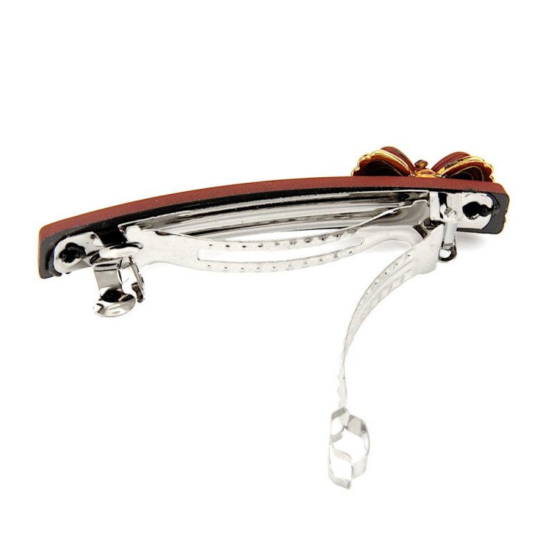 Набор автоматических заколок матовые с бантиком (41-11130)