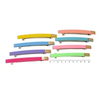 Набор автоматических заколок матовые с украшением (33-13195)