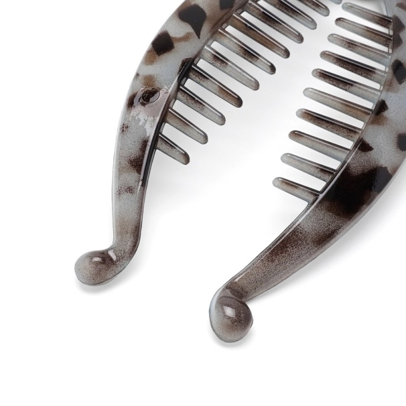 Набор заколок бананов для волос глянцевые тигровые (12952)