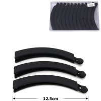 Набор заколок бананов для волос матовые (26894)