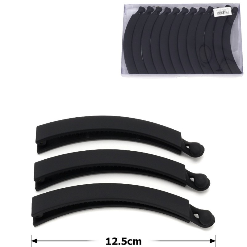 Набор заколок бананов для волос матовые (26894)