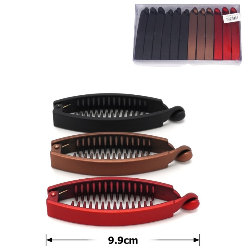 Набор заколок бананов для волос матовые (26895)