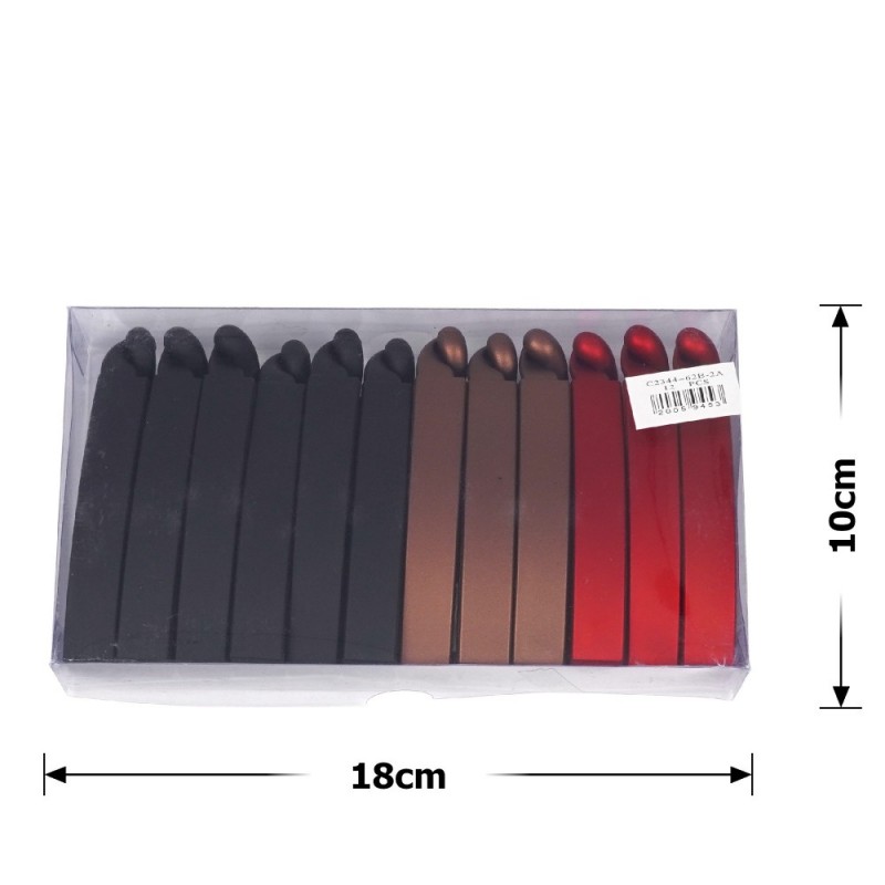 Набор заколок бананов для волос матовые (26895)