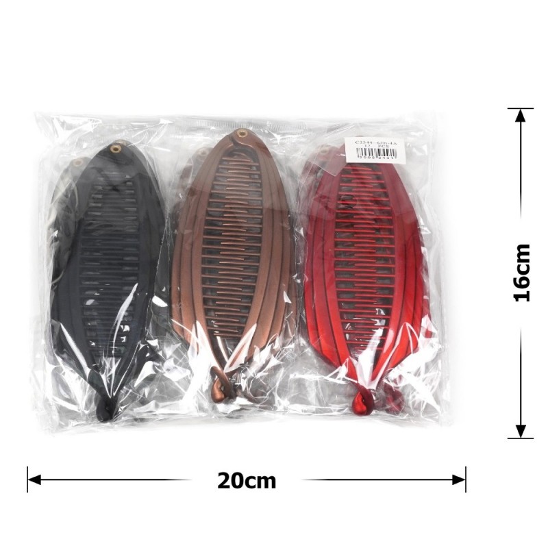 Набор заколок бананов для волос матовые (26899)