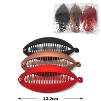 Набор заколок бананов для волос матовые (26901)