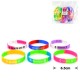 Набор силиконовых браслетов с принтом футбольных команд 12мм (12942)