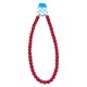 Подвеска на шею из бусин красного цвета Ø10мм (13173) вариант 02