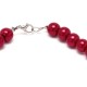 Подвеска на шею из бусин красного цвета Ø10мм (13173) вариант 02