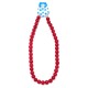 Подвеска на шею из бусин красного цвета Ø10мм (13175)